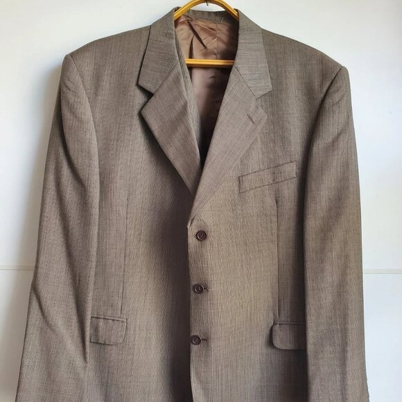 MEN'S BLAZER AND VEST SIZE R48 TODAY'S MAN MADE IN ITALY LIGHT OLIVE GREEN - Picture 1 of 14